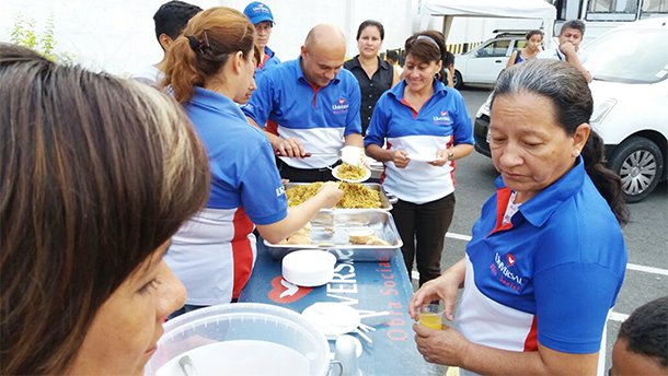 Obra Social de la Universal llevando vida a los desamparados